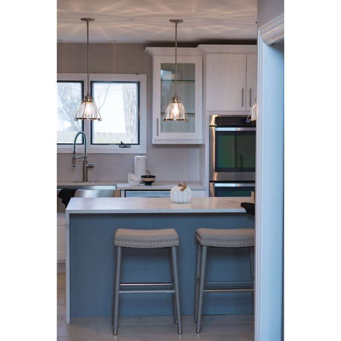 Breakwater Bay Petree 1 Light Satin Nickel Single Pendant & Reviews